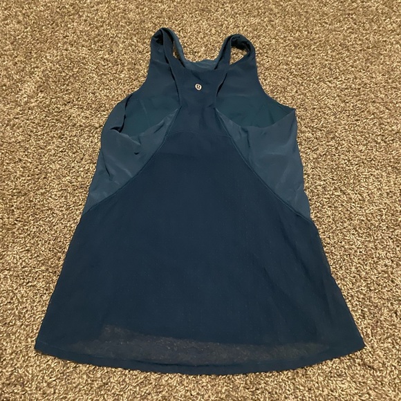 Lululemon Mesh Bodycon Tank - Poseidon Blue - 10 - Picture 4 of 6